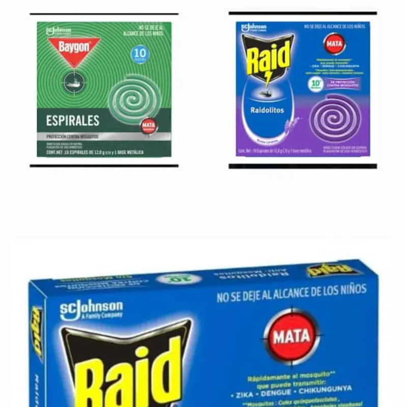 Caja de 10 espirales plaguicidas antimosquitos SC Johnson