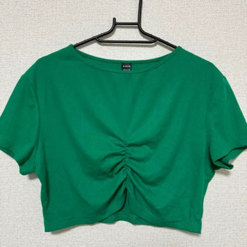 Pullover corto verde 