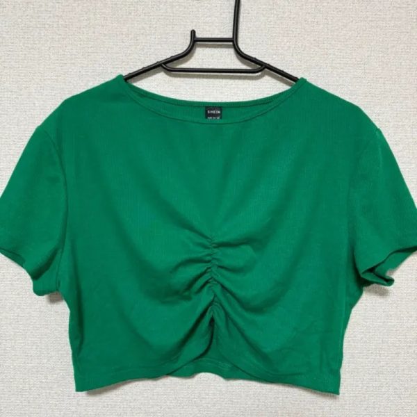 Pullover corto verde 