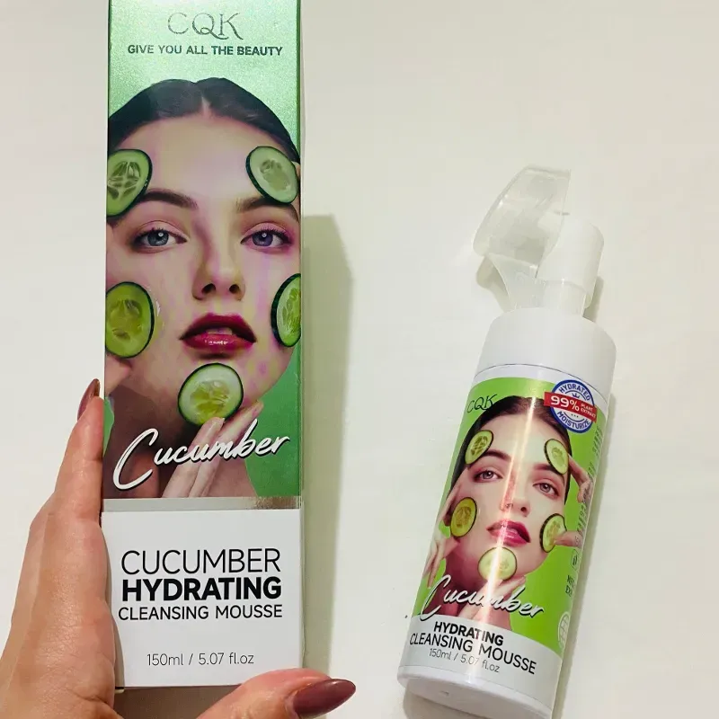 Espuma limpiadora CQK con pepino 