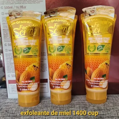 EXFOLEANTE FACIAL DE MIEL Y ALMENDRAS