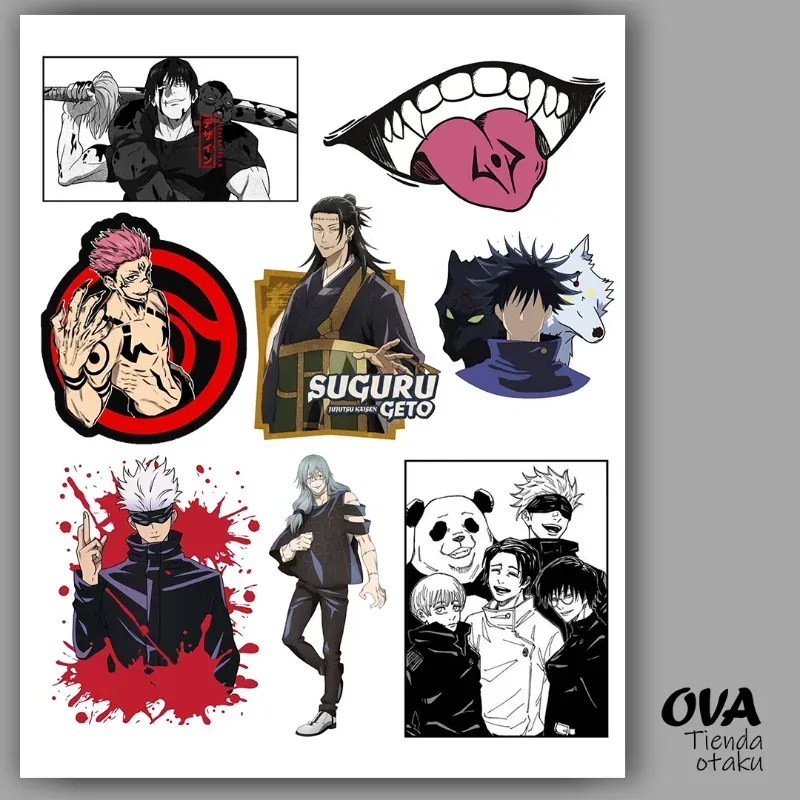  Pack de stickers Jujutsu Kaisen