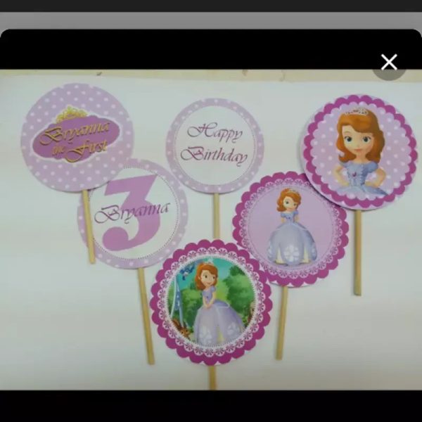 Topper para cupcakes Personalizados