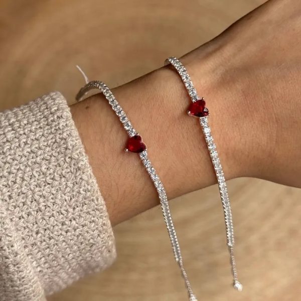 Pulsera Pandora circonias corazón