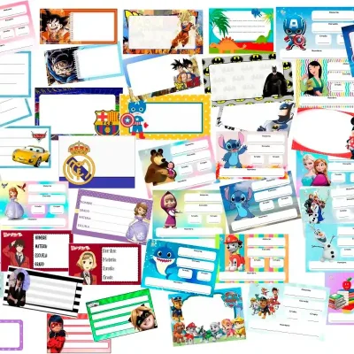 Etiquetas con pegatina