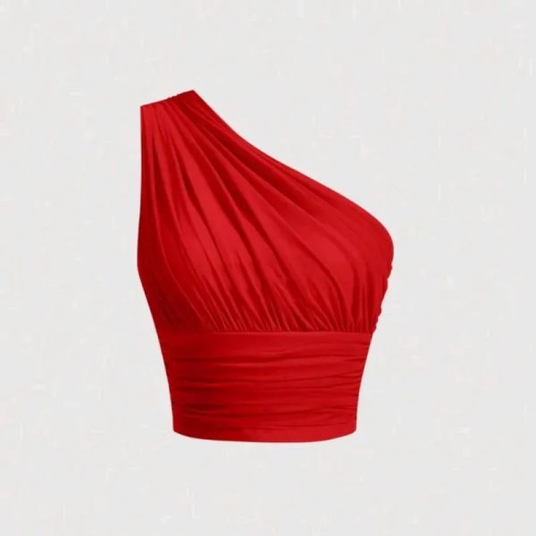 ❤️ Top de un hombro — Rojo