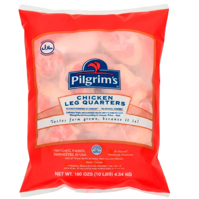 Paquete de Cuartos Traseros de Pollo [Muslos con Contramuslos] (4.54kg/10 Lb)