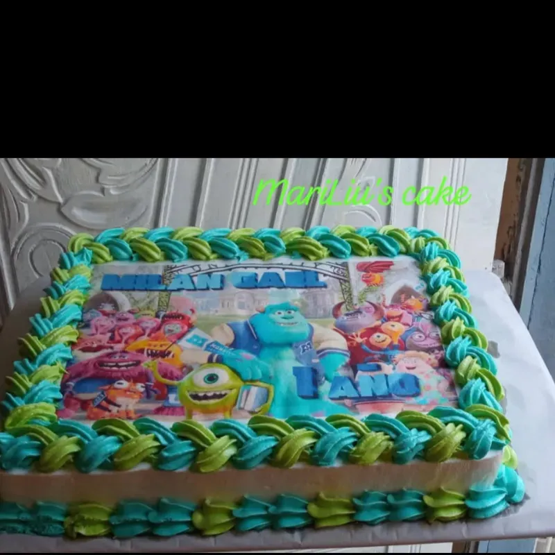 Cake cuadrado con impresión comestible