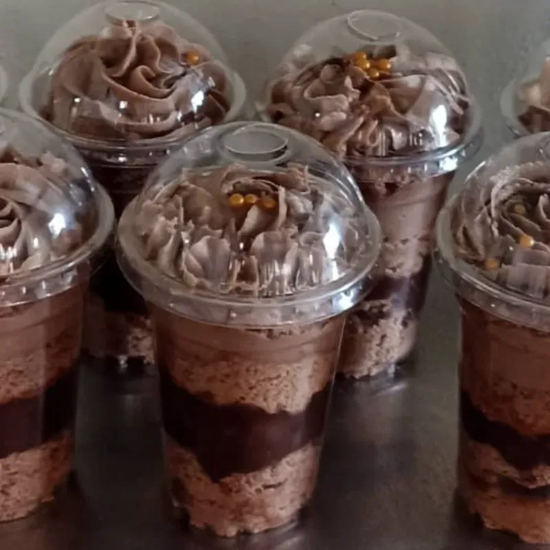 Cake en vasito de chocolate