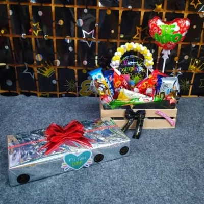 Caja con set de perfume