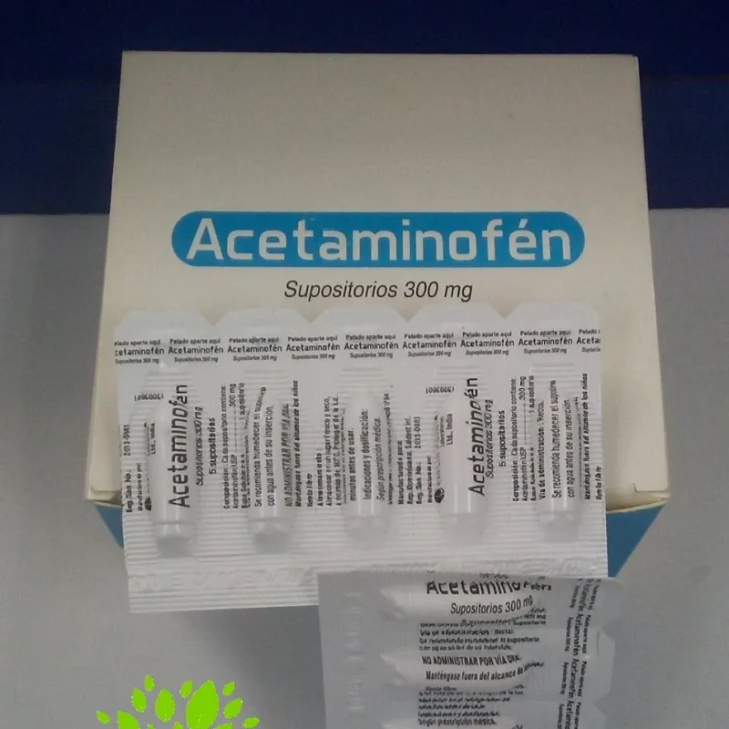SUPOSITORIO PARACETAMOL - ACETAMINOPHEN 5TAB 300mg
