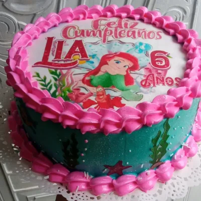 Cake redondo con impresión comestible