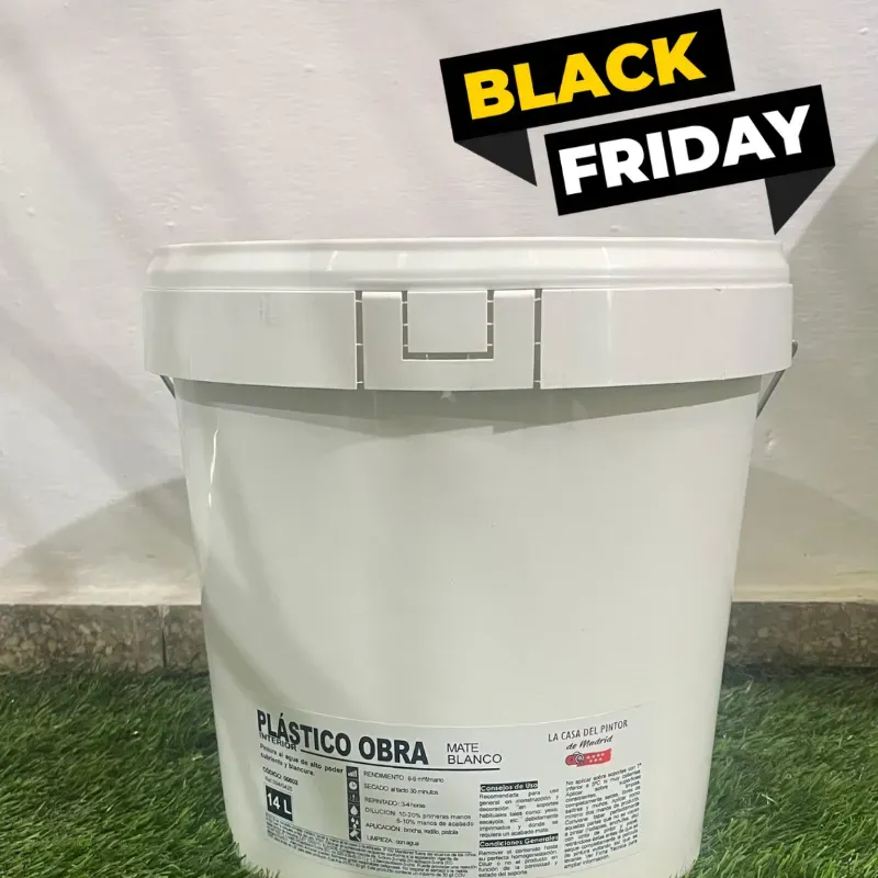 Pintura plástico obra