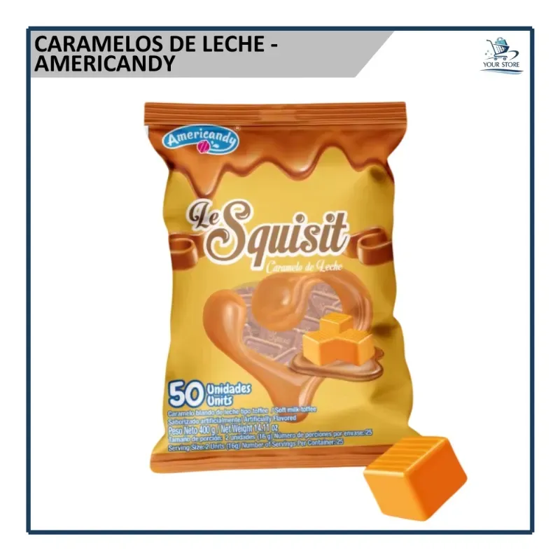 Caramelos de Leche - Americandy (50u)