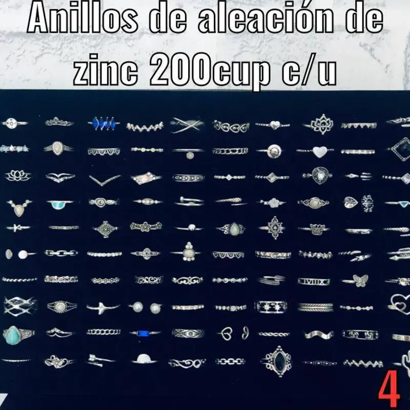 Anillos de aleación de zinc