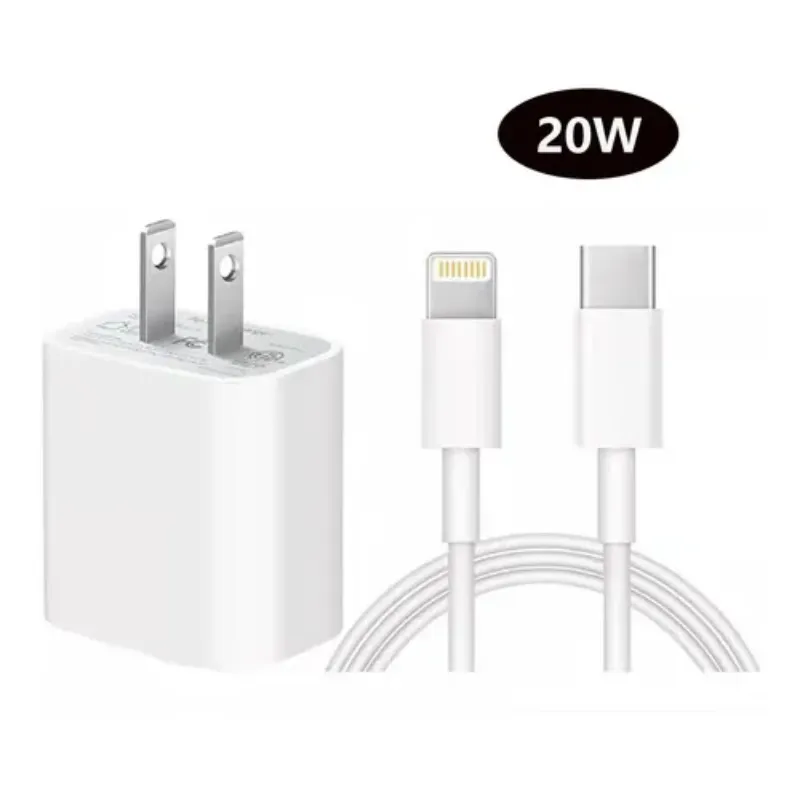 Combo de Cable con Cargador de 20W (MULTIMARCA).