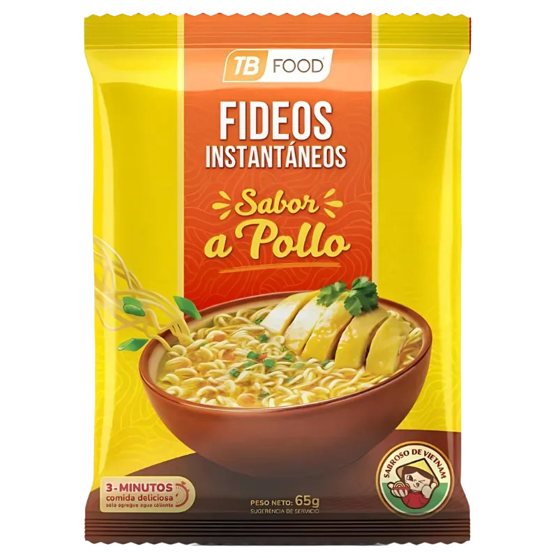 Fideos Instantáneos Sabor a Pollo (4U)