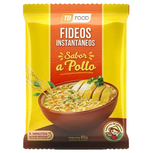 Fideos Instantáneos Sabor a Pollo (4U)