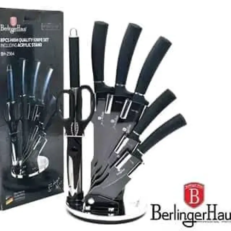 Set de cuchillos con tijera y lima de afilar cuchillos