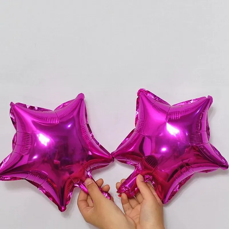 Globo estrella fucsia 5"