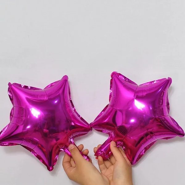 Globo estrella fucsia 5"