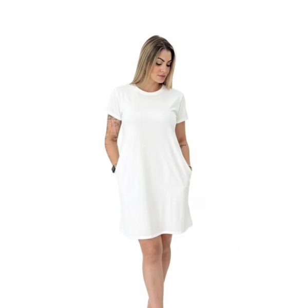 Vestido corto con Bolsillo