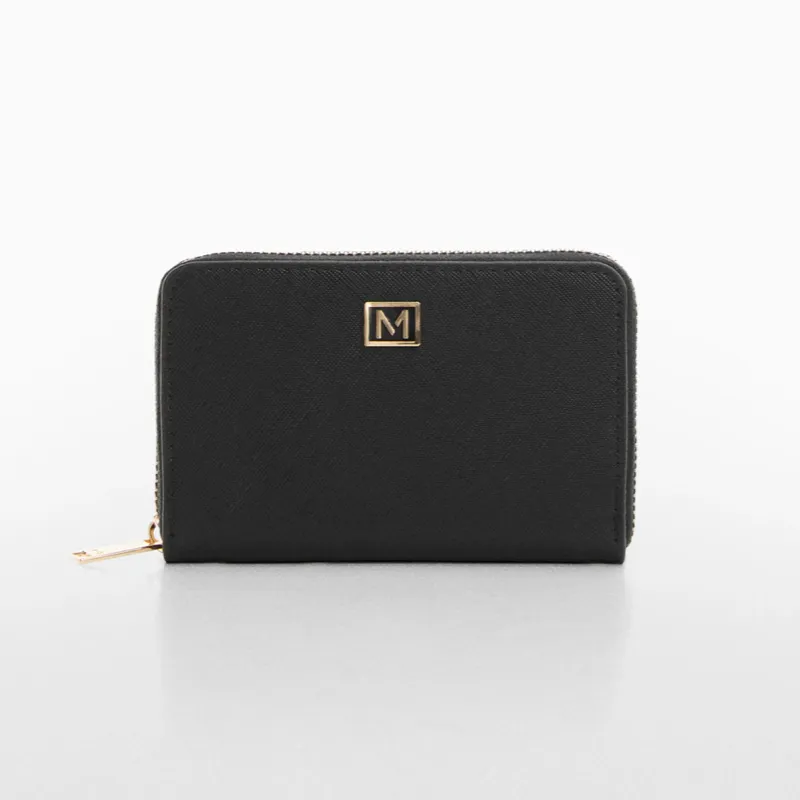 Billetera Mango efecto safiano