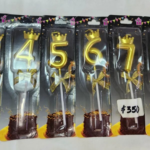 Velas de numeros