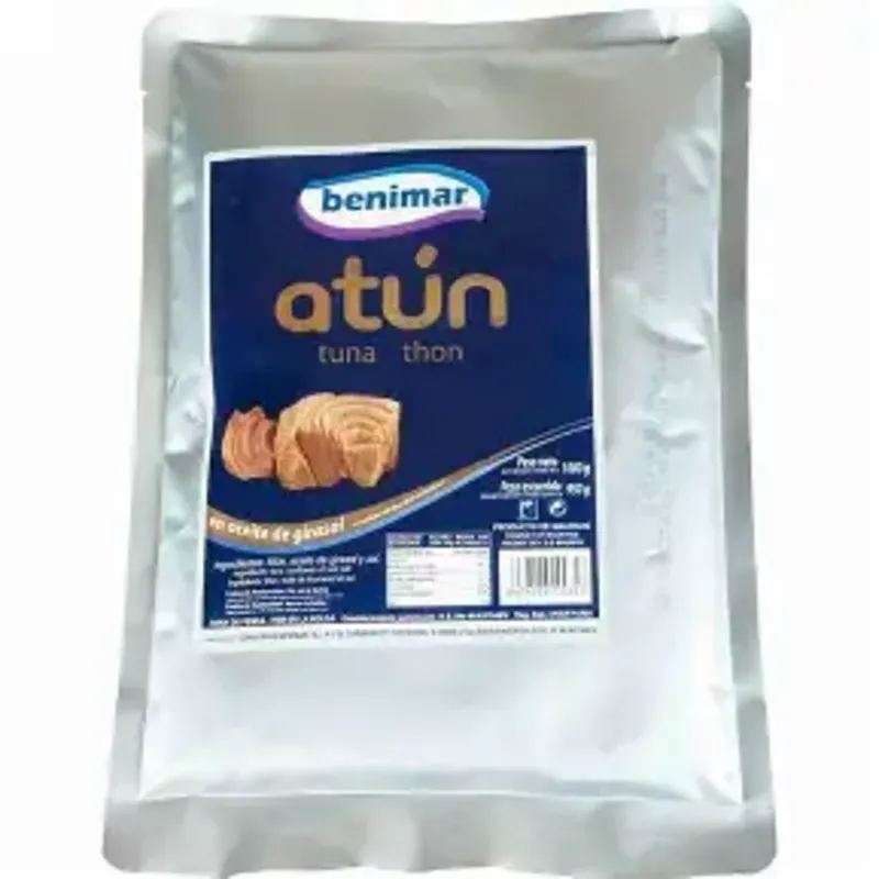 Atún listado en bolsa marca Benimar 1 kg