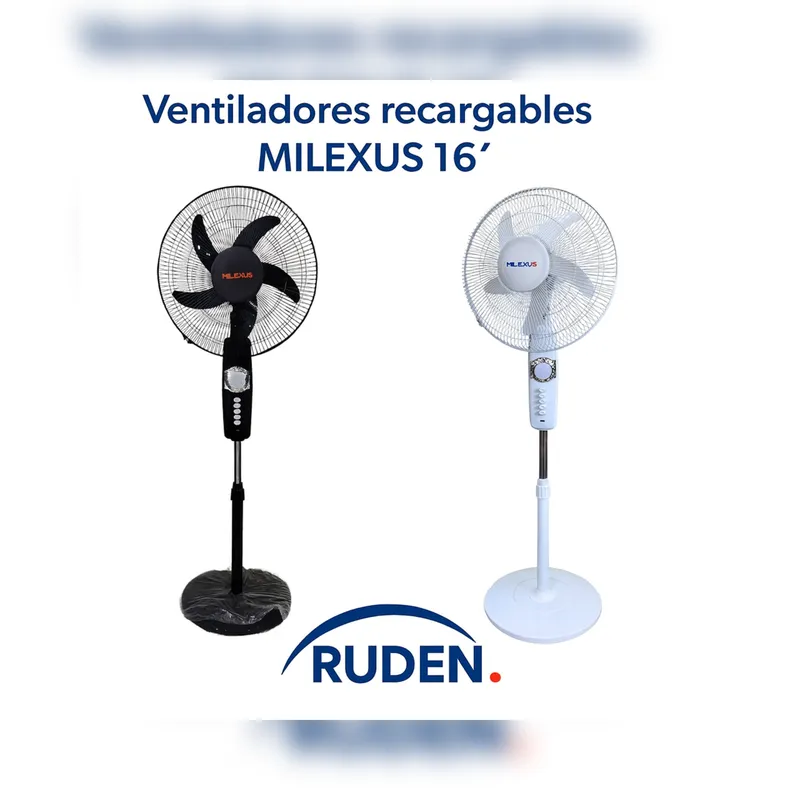 Ventiladores recargables MILEXUS 16’