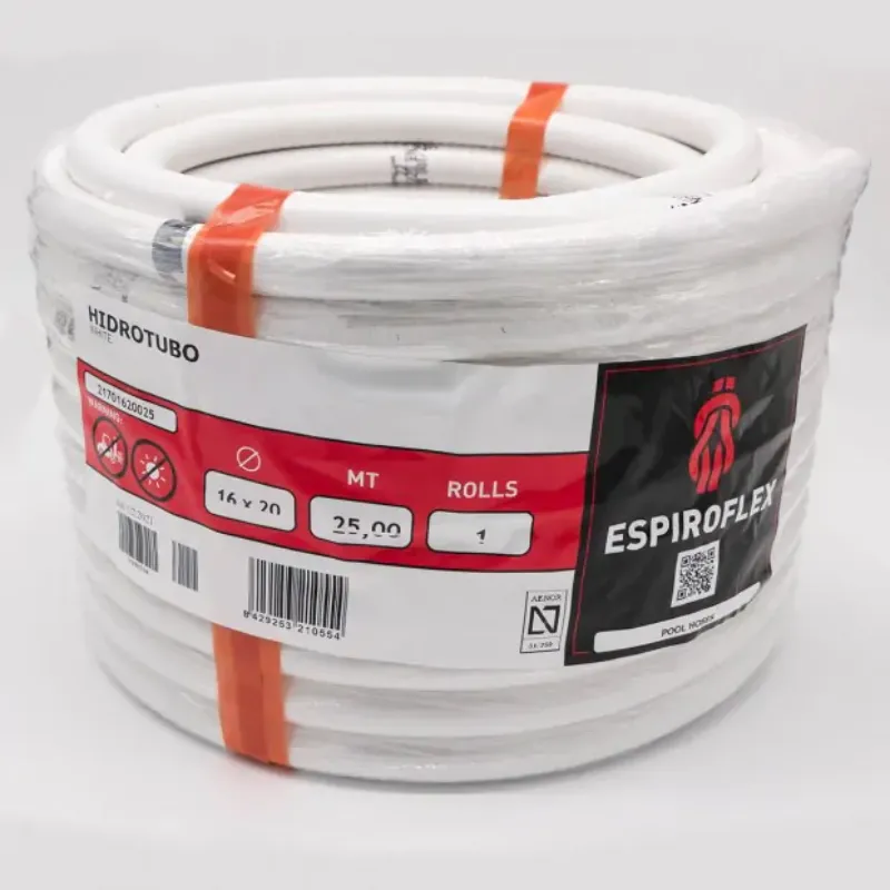 Rollo de tubo de desagüe reforzado en PVC