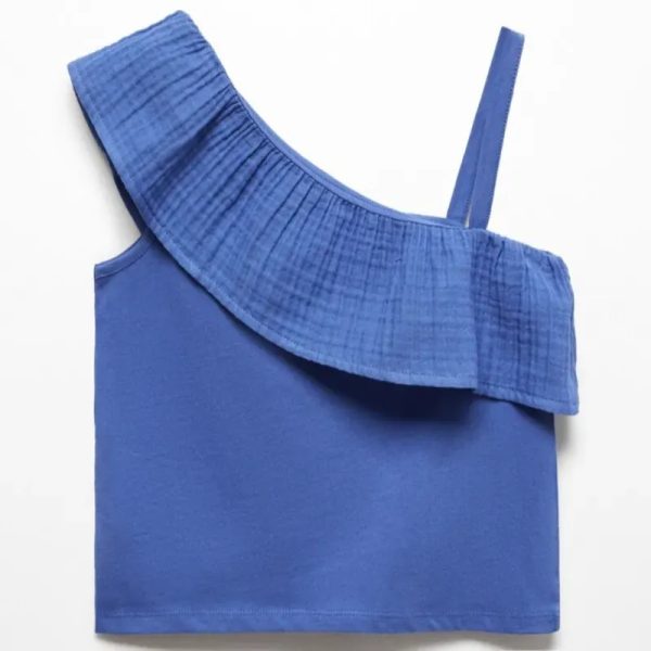 Blusa azul MANGO