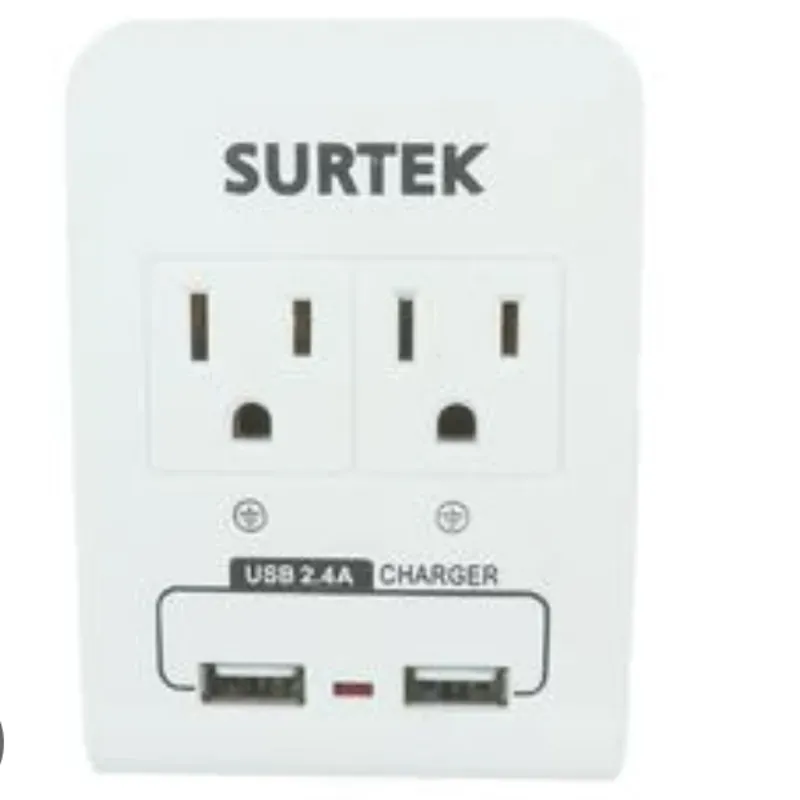 Espiga 2 entradas/ 2 usb