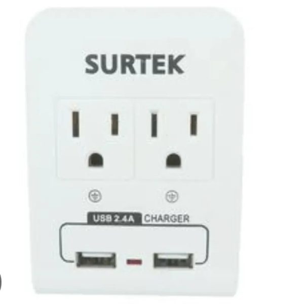 Espiga 2 entradas/ 2 usb