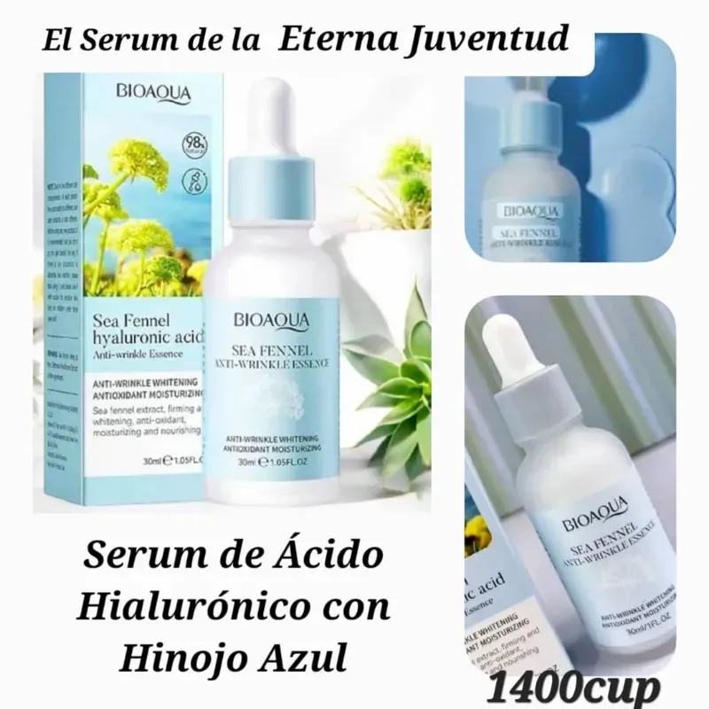 Serum Facial de Ácido Hialurónico con hinojo marino