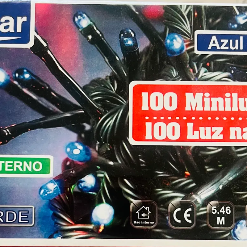 Luz Para Navidad Azul 1 pz cdg 013