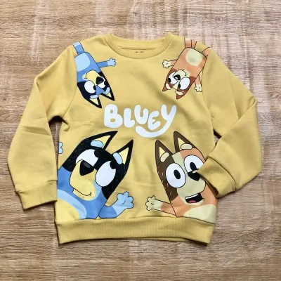 Abrigo de Bluey color amarillo