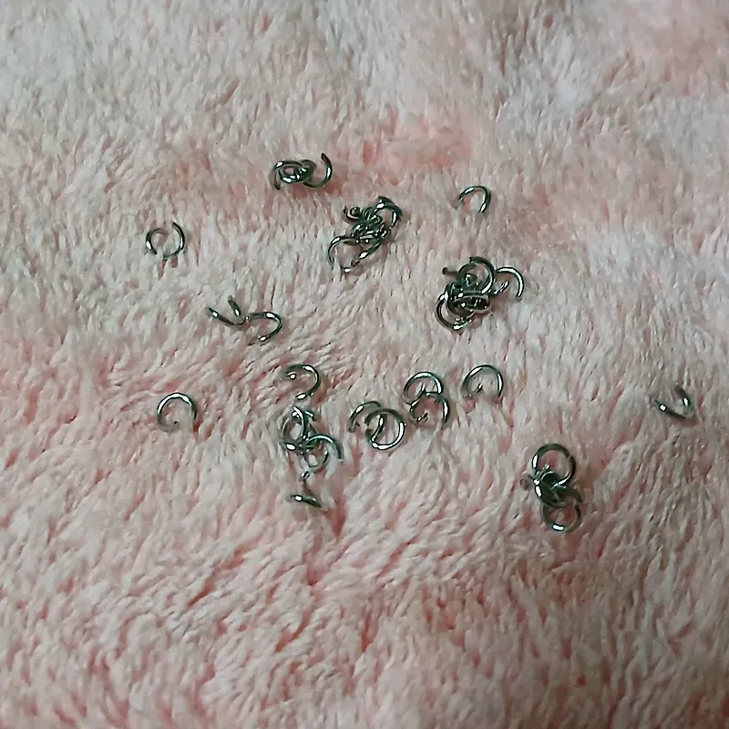 Aros plateados acero inoxidable 3 mm