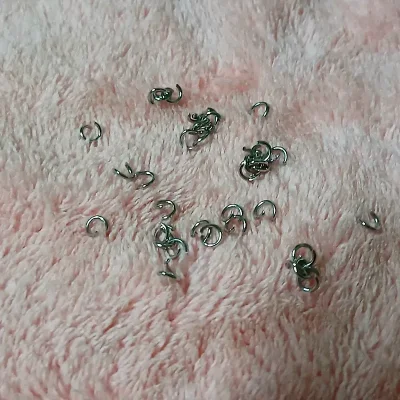 Aros plateados acero inoxidable 3 mm