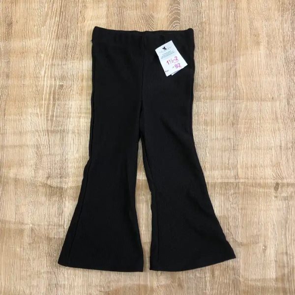 Leggings de patas anchas color negro