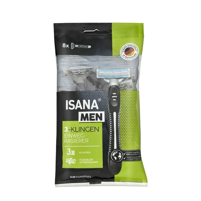 MAQUINILLA DE AFEITAR ISANA MEN 3 HOJAS