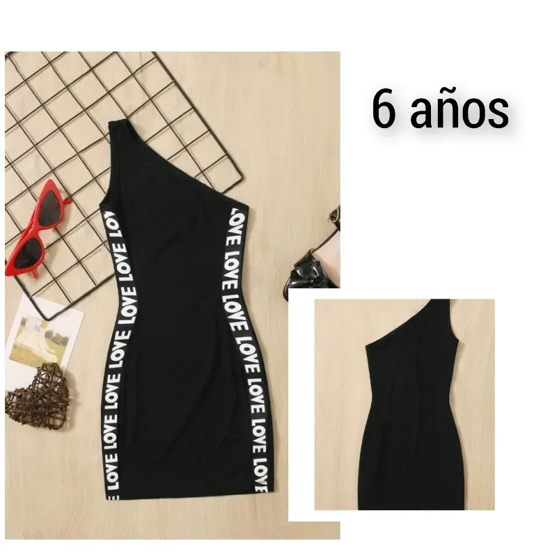 Vestido niña negro