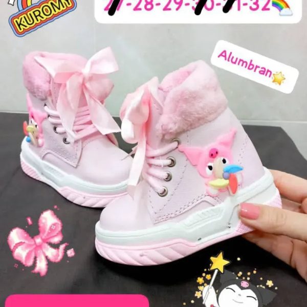 BOTAS ROSA KUROMY CON LAZO  ✨Alumbran