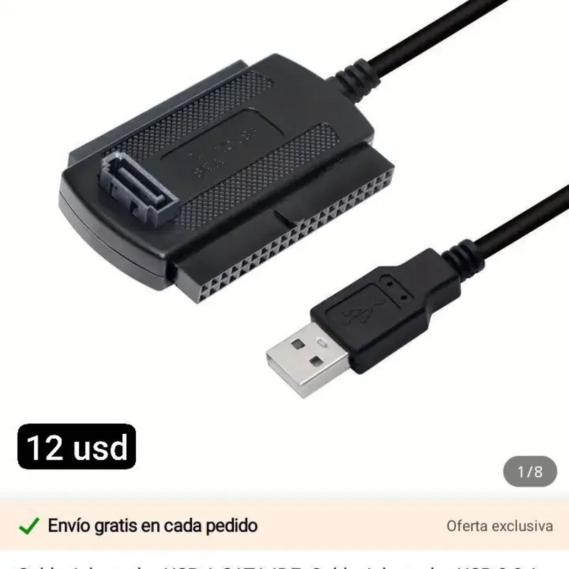 Cable adaptador sata IDE