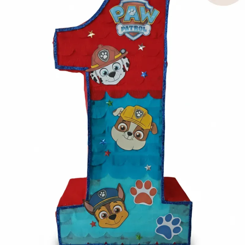 Piñata de Número 1 de Paw Patrol