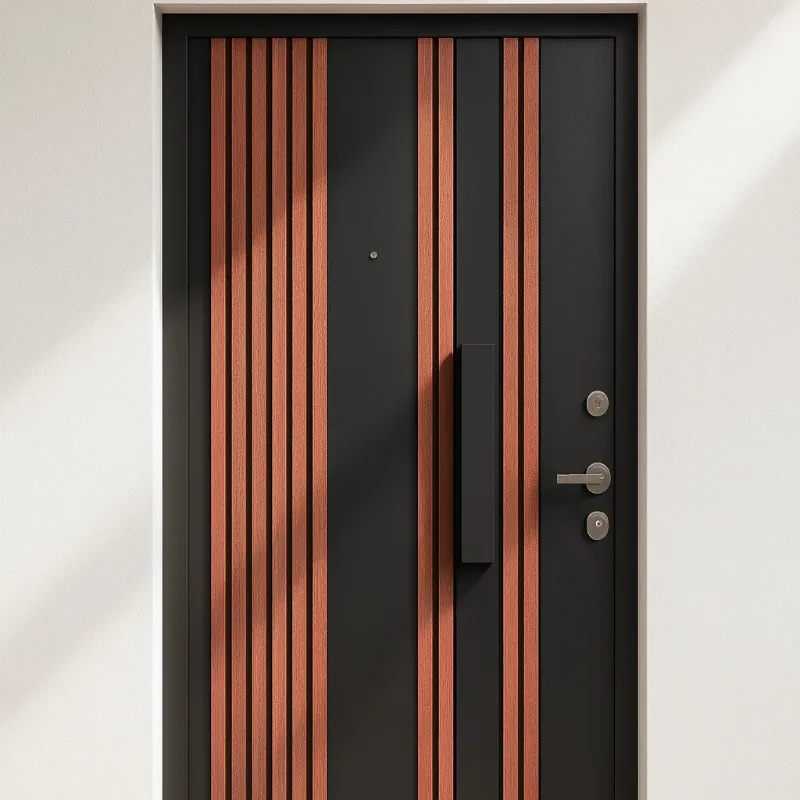 Puerta principal con WPC