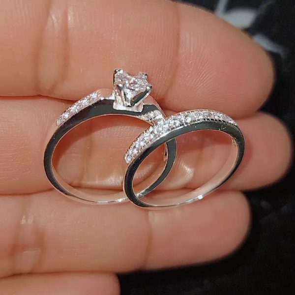 Anillos de compromiso de plata 925