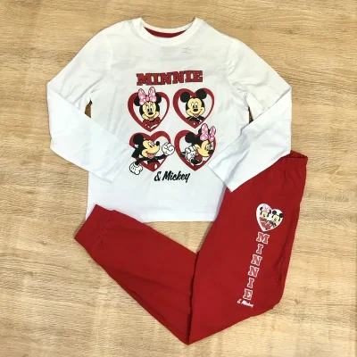Pijama de Minnie Mouse color blanco