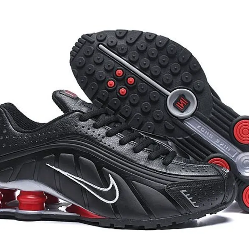 Nike Shox 4 Muelles Negras y Rojas