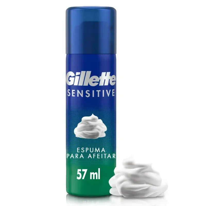 Espuma de afeitar Gillette Sensitive 57 ml